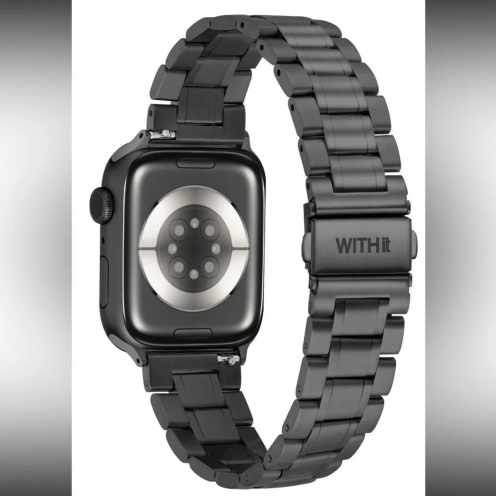 WITHit Stainless Steel Link Band for Apple Watch-brand new originally packed